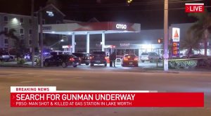 Lake Worth, FL Gas Station Shooting Leaves One Man Fatally Injured.