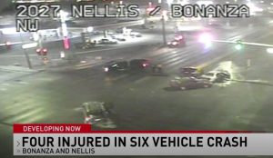 Las Vegas Car Accident at Nellis Boulevard and Bonanza Road Leaves Multiple People Injured.